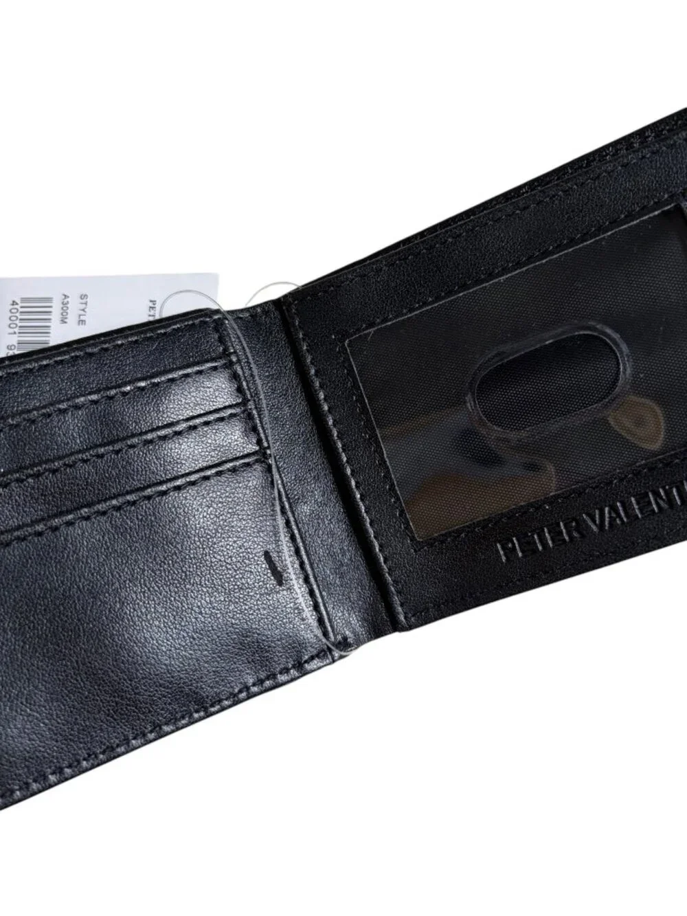 Peter Valentine Bifold Wallet (Black)